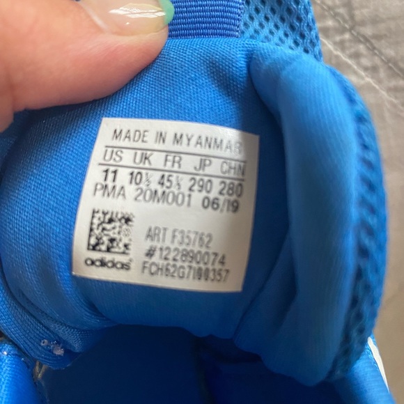 Blue adidas shoes - Picture 2 of 2